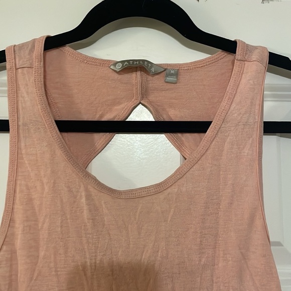 Athleta Pink Tank top size medium - Picture 2 of 7